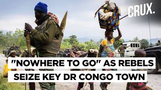 RwandaBacked Rebels Seize Strategic Town In DR Congo quotTotal Desolationquot As Thousands Flee [upl. by Shurwood220]