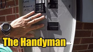 How To Install A 220 VOLT Circuit  THE HANDYMAN [upl. by Ellenuahs]