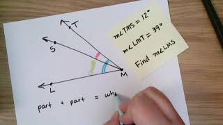 Angle Addition Postulate explained with examples [upl. by Jacquet]