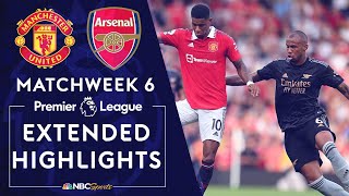 Manchester United v Arsenal  PREMIER LEAGUE HIGHLIGHTS  942022  NBC Sports [upl. by Enyal]