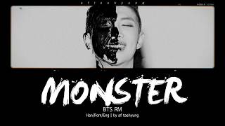 BTS RM  Monster Color Coded LyricsHanRomEng [upl. by Adaner]