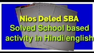 Solved school based activity in Hindienglish school Based activity must watch [upl. by Adlin]