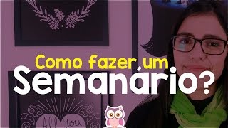 Como fazer um Semanário Escolar [upl. by Uolyram]