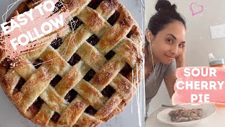 Cherry Pie Recipe with King Orchards Canned Tart Cherries in Water [upl. by Ahseinod]