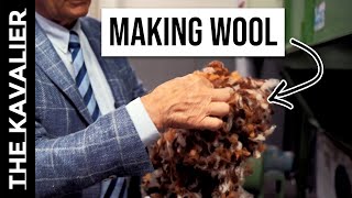 How Wool Goes From Sheep to Fabric  Making Wool with Bottoli [upl. by Eetnuahs]