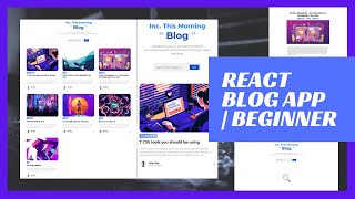 Build a Blog App with React  React Tutorial for Beginners [upl. by Introc96]