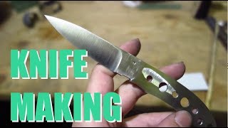 フィッシングナイフを作る①熱処理まで Fishing knife making 1 [upl. by Yekciv145]