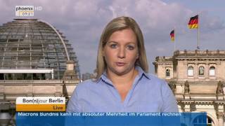 Bonnjour Berlin Juliane Schäuble zur Parlamentswahl in Frankreich am 120617 [upl. by Ahsiugal]