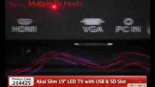 HomeShop18  Akai Slim 19 LED TV with USB amp SD Slot9999 [upl. by Evod578]