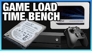 SSD vs HDD Game Load Benchmarks on Xbox One X [upl. by Ruelu689]