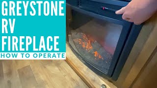 Greystone RV Fireplace  Operating Instructions [upl. by Eah]