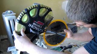 Changing a MiterChop Saw Blade Hitachi C10FCH2 [upl. by Esther]