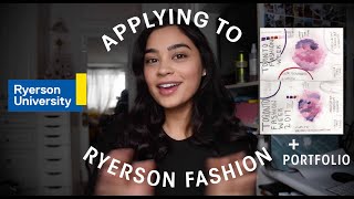 Ryerson Fashion ApplicationPortfolio Advice [upl. by Seldun]