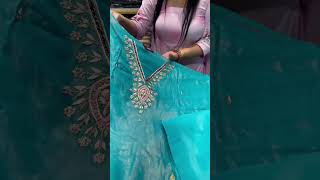 Shimmer me handwork suit  order no 7299525000 or 9992682021 onlineshopping fashion [upl. by Aisinut]