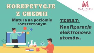 KONFIGURACJA ELEKTRONOWA ATOMÓW  MATCHEM Korepetycje [upl. by Arratal]