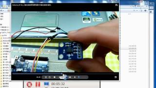 ArduinoGY61三軸加速度感測器測量XYZ軸加速度的變化螢幕錄影講解 [upl. by Fulvi105]