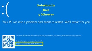 How to Fix Inaccessible Boot Device on Windows [upl. by Nerrual]