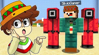 ¡CREAMOS el JUEGO del CALAMAR en MINECRAFT 😲 LOS JUEGOS de SILVIOGAMER vs 100 JUGADORES [upl. by Blaze]