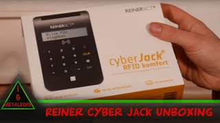 ReinerSCT cyber Jack RFID komfort Kartenlesegerät Unboxing German4K [upl. by Atnoved]