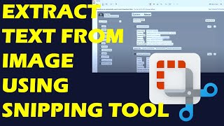 How to Extract text from screenshots with Snipping Tool [upl. by Annovoj]