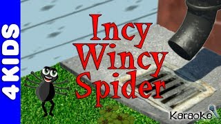 Incy Wincy Itsy Bitsy Spider Nursery Rhymes  Karaoke  JUNIORS TOONS [upl. by Amandie]