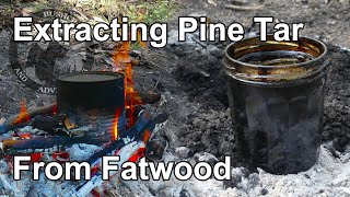 Making Pine Tar From Fatwood  Easy [upl. by Kenn]