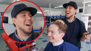 Guy Speaks PERFECT Mexican Spanish Surprises Barbers [upl. by Tjon284]