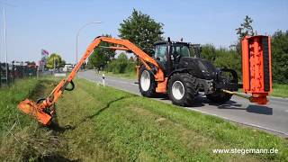 Valtra T174e Direct mit Gödde Auslegemähgerät GZA 850 S [upl. by Luther]