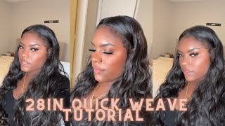 3 bundles for 27  Quick Weave Tutorial  Organique 28in Body Wave  Is It Worth It 👀 [upl. by Monk]