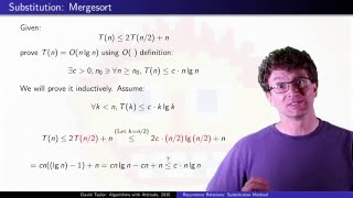 Recurrence Relations Substitution Method [upl. by Erotavlas]