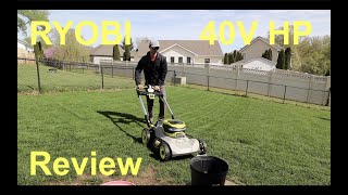 Ryobi 40V HP Battery Powered Lawn Equipment REVIEW [upl. by Aniahs]