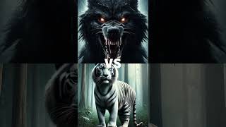 White Tiger vs Black Animals wolf Hippo Gorilla [upl. by Cullen]