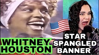 Whitney Houston Star Spangled Banner  Opera Singer Reacts 💃🎶🎉 [upl. by Ilene]