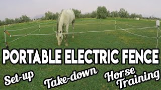 Seasonal Electric Fence for Horses  This is how you do it [upl. by Auqeenahs]