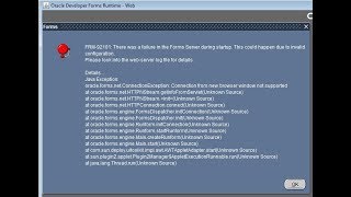 FRM 92101 There was a Failure in the Forms Server During Startup  Muhammad Abdul Quium V29 [upl. by Ilyssa661]