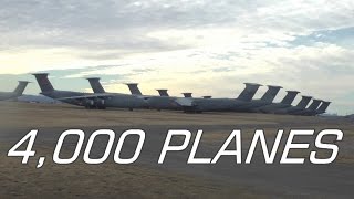 Largest Aircraft Boneyard in the World 4000 PLANES [upl. by Ailema]