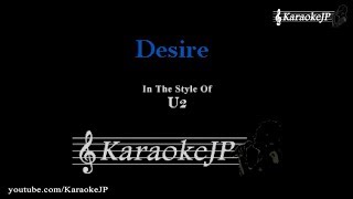 Desire Karaoke  U2 [upl. by Priebe839]