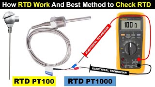 Working And Testing of RTD Sensor  PT100  Resistance Temperature Detector  Electrical Technician [upl. by Rebmyt964]