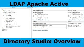 2LDAP Apache Directory Studio Overview [upl. by Nairot952]