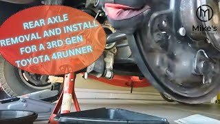 Rear Axle Removal and Install Toyota 4Runner [upl. by Pubilis]