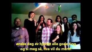 Hurra for deg  Norwegian Birthday Song [upl. by Loy]