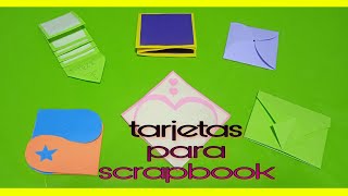 tarjetas para scrapbook álbum de recortes [upl. by Adnofal174]