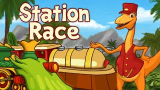 Dinosaur Train  Station Race  PBS Kids [upl. by Lorianna]