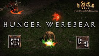 Project Diablo 2 Hunger Maul Werebear Shape Shifter Overview  Splash damage stun build [upl. by Brelje]