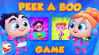 Peek A Boo Game Song for Kids  Hide and Seek  Nursery Rhymes amp Baby Songs  Super Supremes [upl. by Sherer]