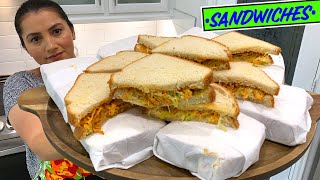 Sandwich de pollo salvadoreno 🤩👌 En 🇺🇸 USA [upl. by Ellinad]