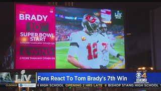 Patriots Fans React To Tom Bradys Super Bowl Win [upl. by Irme]