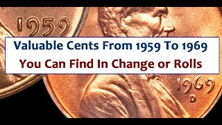 1959 To 1969 Valuable Lincoln Cent Pennies That Can Be Found In Pocket Change [upl. by Etam]