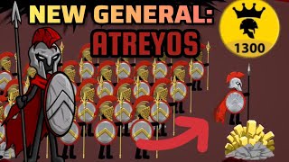 Stick War Legacy Mod Update New Unit General Atreyos Epic Powerful Unit Atreyos Gameplay [upl. by Ahseket]