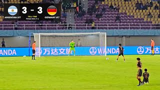 Argentina U17 vs Germany U17 33 Penalty Shootout  World Cup SemiFinal [upl. by Aicirtal]